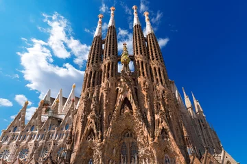 Papier Peint photo Barcelona Temple des Expiations de la Sagrada Familia - Barcelone Espagne