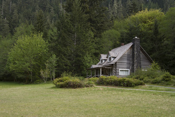 Old Mountainside Log Cabin
