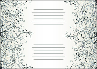 Decorative text card design