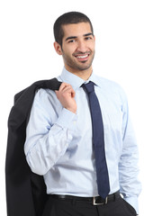 Arab businessman posing standing