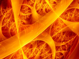 Obraz premium Fire fractal illustration