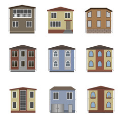 Naklejka premium House and building set.
