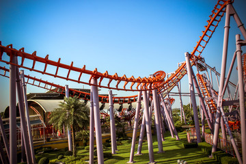 BANGKOK,THAILAND 2013 MARCH 30 Roller Coaster Track at Dream