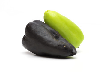 pepper on the white background