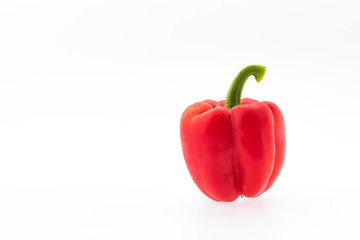 Red peppers isolated on white background
