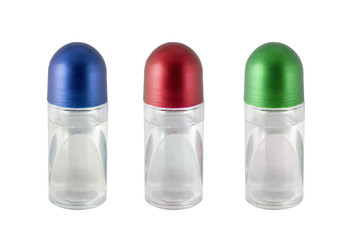 Three glass vials