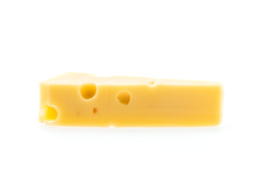 Cheese isolated on white