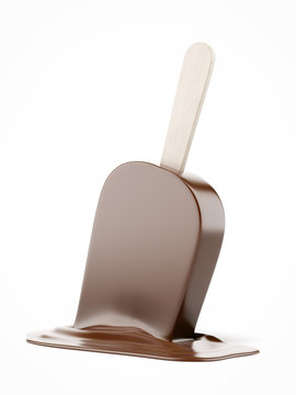 Melting Chocolate Ice Cream