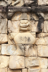 Relief an der Terrasse der Elefanten von Angkor