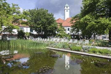 Augsburger Hofgarten mit Teich