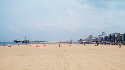 Obraz premium Beach of Scheveningen, Netherlands