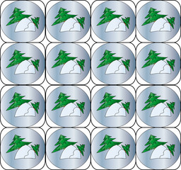 Obraz premium Spruce in the snow