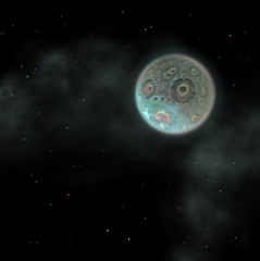 Fototapeta premium strange unusual moon