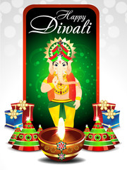 Diwali Festival Background With Ganesh g