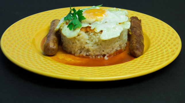 Arroz a la cubana