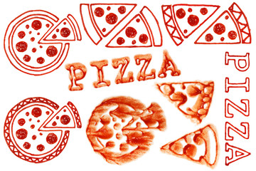 Ketchup-Bilder Pizza I