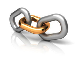 Chain link -  collaboration concept