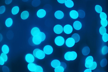 Abstract background - bright blue lights bokeh