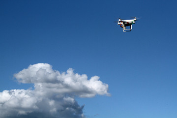 Drone - UAV - flying in the sky
