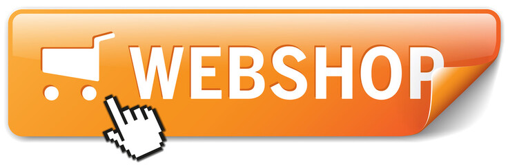 Button orange Webshop mit Mauszeiger