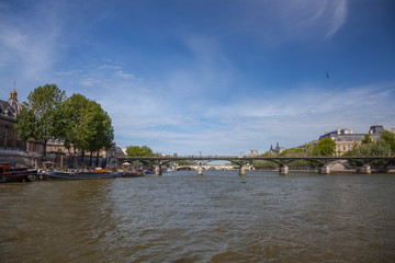 Pont des Arts depuis l'île de la Cité, Paris