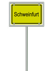 Schweinfurt - Ortsschild