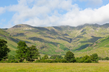 Fototapeta na wymiar Langdale Valley Lake District Cumbria near Old Dungeon Ghyll