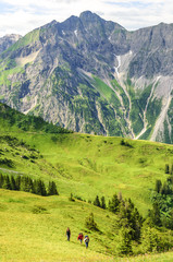 Wanderer im Gebirge