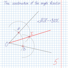 vector, construct an angle bisector