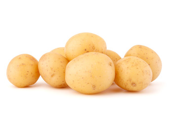 new potato tuber isolated on white background cutout