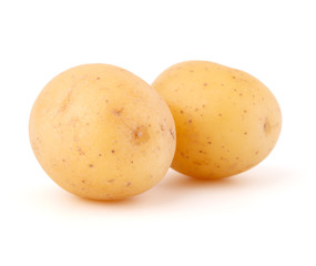 new potato tuber isolated on white background cutout