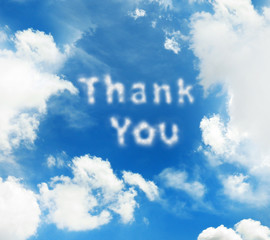 Blue sky background with clouds