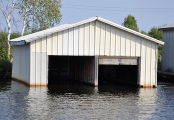 Open boat house