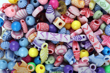 Fototapeta na wymiar Color beads as background