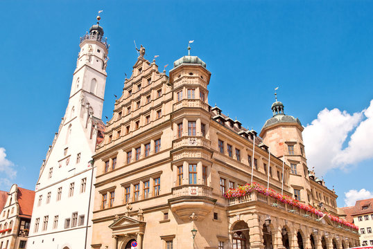 Altes und Neues Rathaus von Rothenburg ob der Tauber