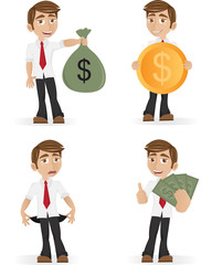 Young businessman set