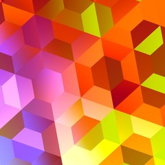 Abstract Colorful Hexagons Background - Web Design