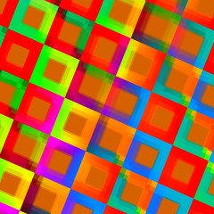 Abstract Colorful Squares Background - Creative