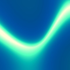 Neon Blue Abstract Background - Glowing Light Wave