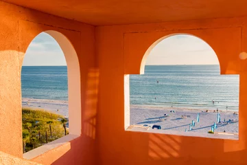 Deurstickers View to the ocean and beach © volgariver