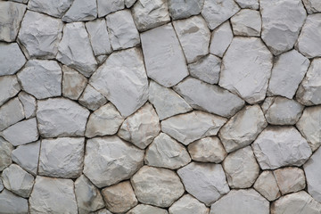 stone wall, flat stacked