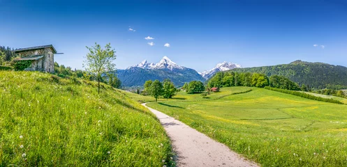 Fotobehang Idyllic summer landscape in the Alps © JFL Photography