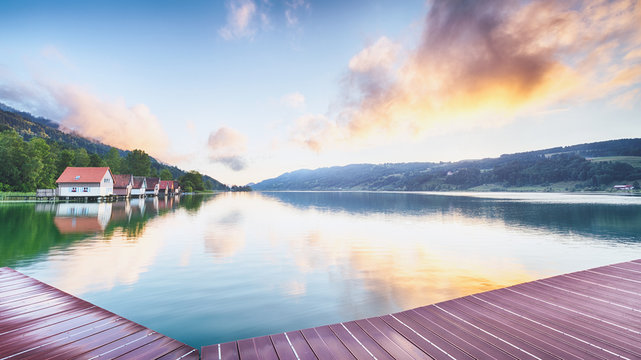 Mountain Lake at the Alps, Germany