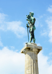 Monument of Belgrade winner at fortress Kalemegdan - Serbia