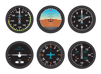aircraft gauges - obrazy, fototapety, plakaty