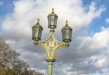 Fototapeta na wymiar Street lamps in London