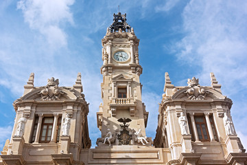 Architecture - Valencia Town Hall building, Spain.