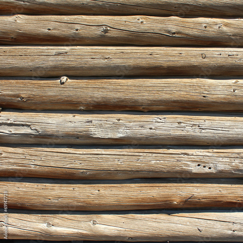 "Mur en rondins de bois Logs wall" photo libre de droits sur la banque d