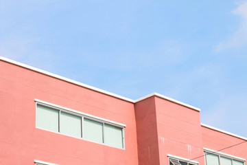 Orange building with sky