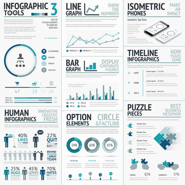 Business Vector Elements for Data Visualization Infographics